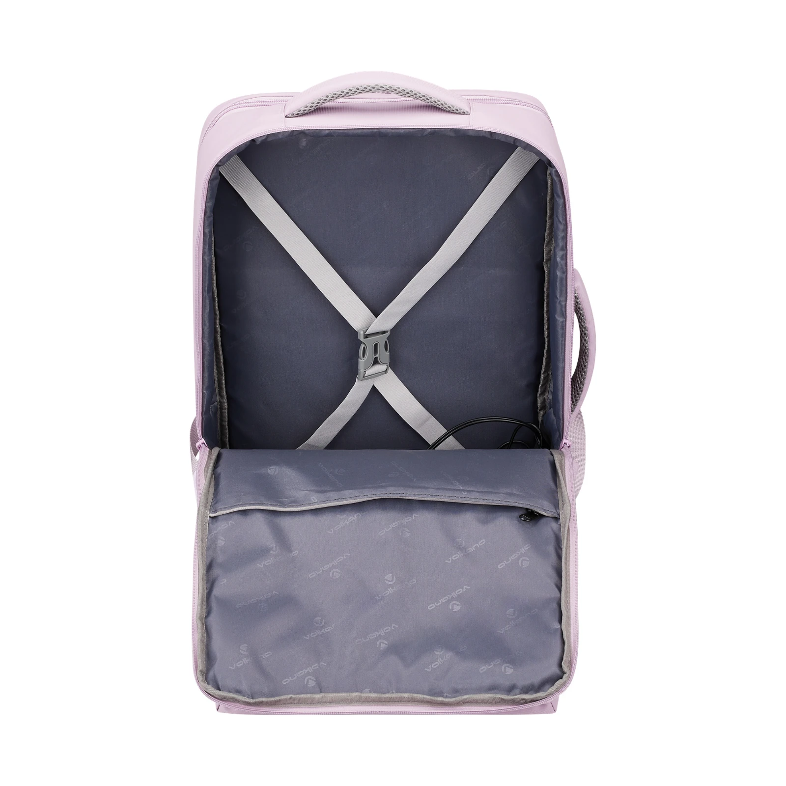 Volkano Traveller Underseat-rugzak – Pastelroze