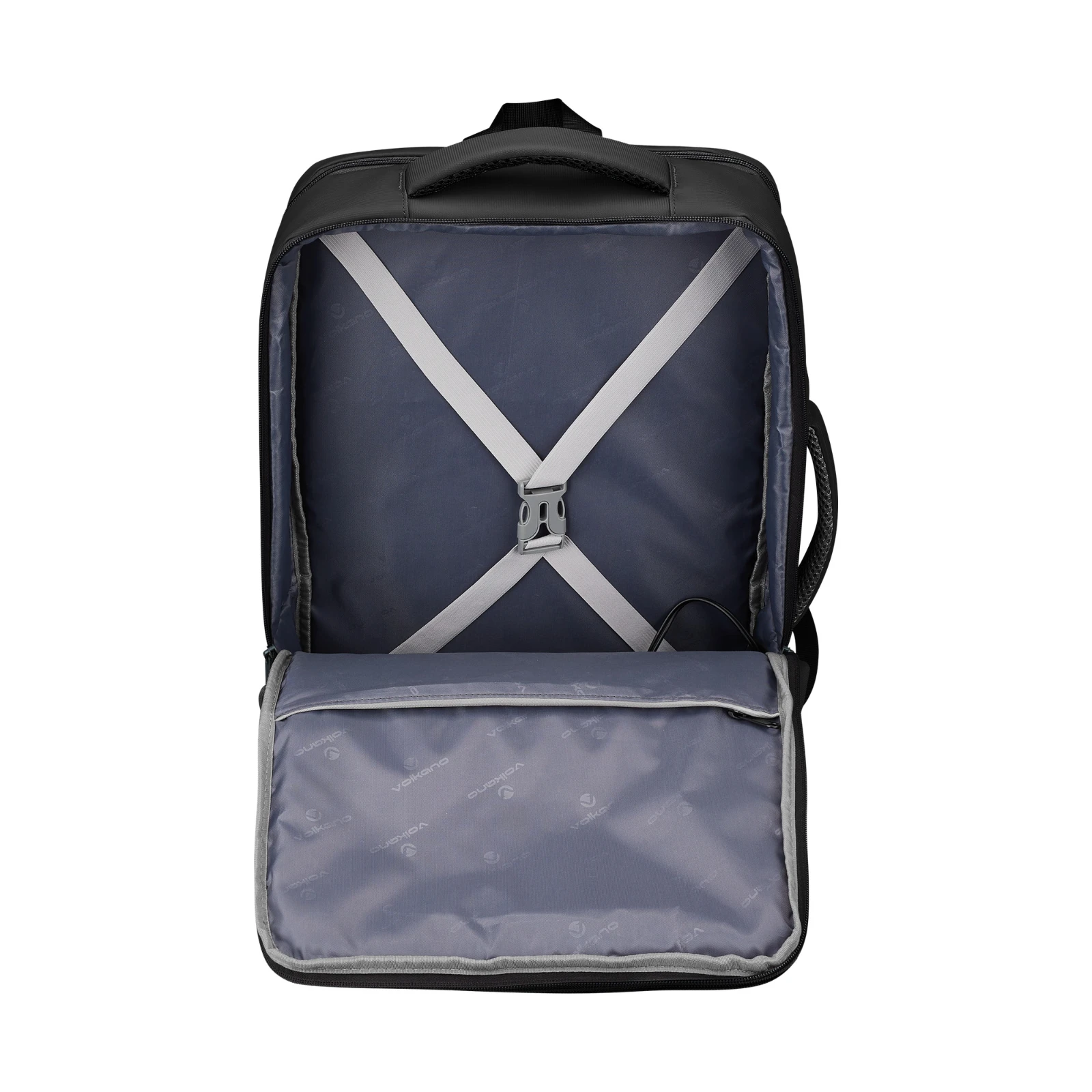 Volkano Traveller Underseat-rugzak – Zwart