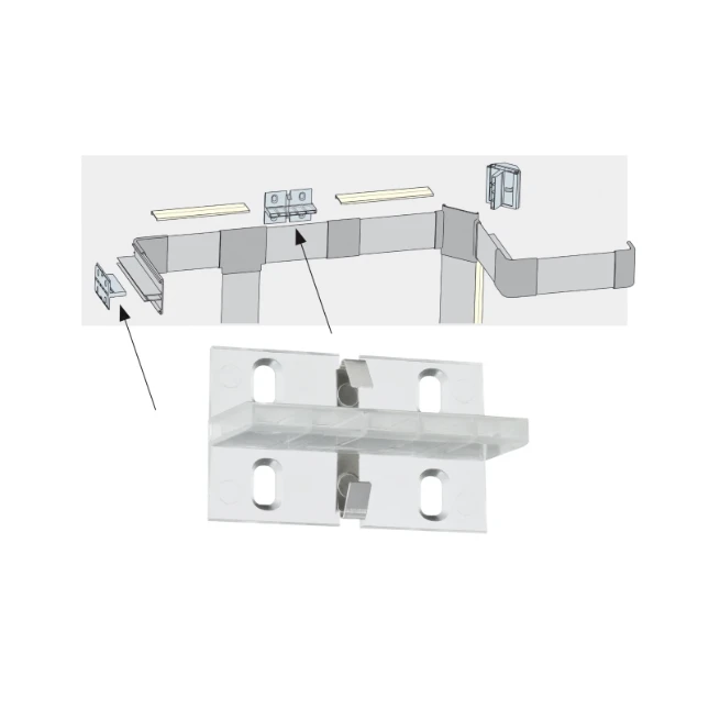 Paulmann LED-strip profiel Duo transprant (4 stuks)