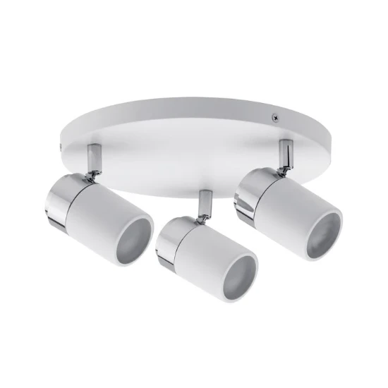 Paulmann Spotlight Zyli IP44 10W GU10 dimbaar wit - 3-spot rond