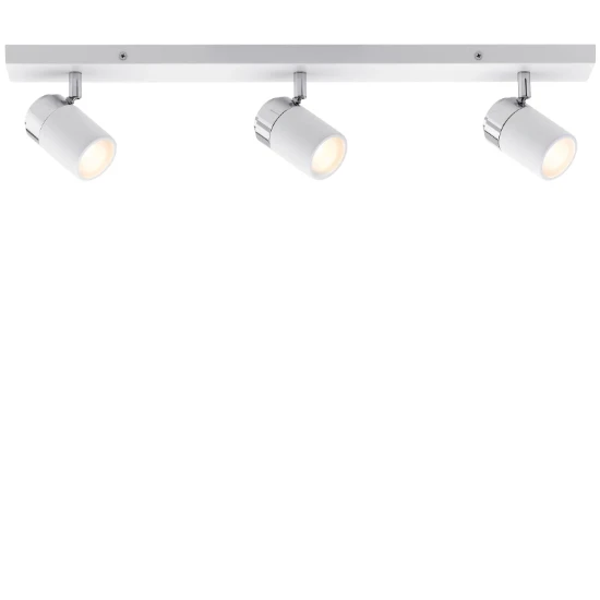 Paulmann Spotlight Zyli IP44 10W GU10 dimbaar wit - 3-spot lineair