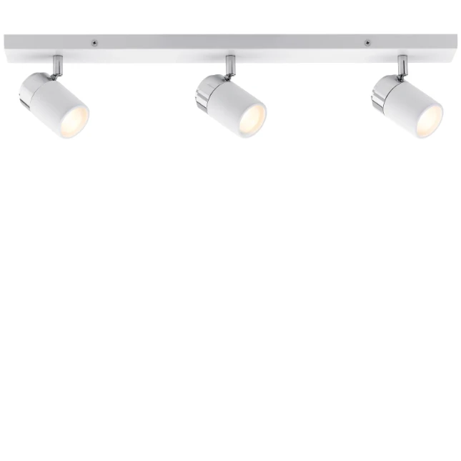 Paulmann Spotlight Zyli IP44 10W GU10 dimbaar wit - 3-spot lineair