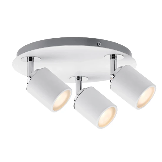 Paulmann Spotlight Tube IP44 10W GU10 wit - 3-spot