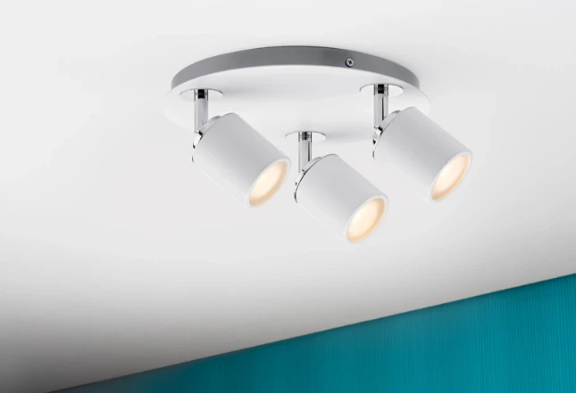 Paulmann Spotlight Tube IP44 10W GU10 wit - 3-spot