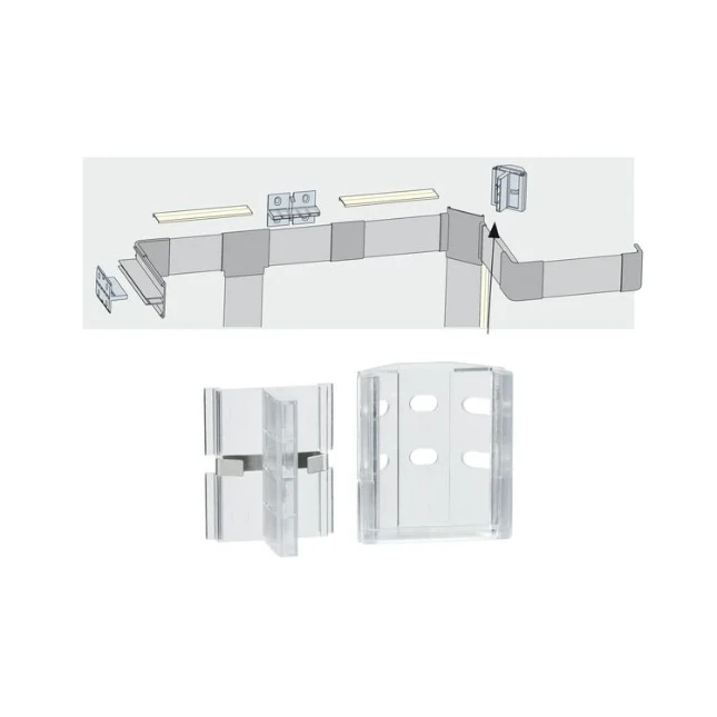 Paulmann LED-strip profiel Duo transprant (2 stuks)