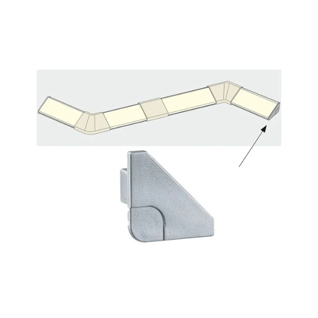 Paulmann LED-strip profiel Delta eindkap (2 stuks)