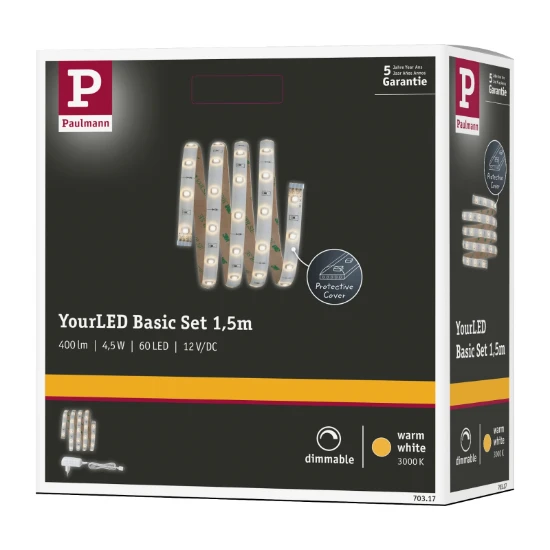 Paulmann YourLED LED-strip basisset 4,5W 267lm/m 3000K 12VA 1,5m