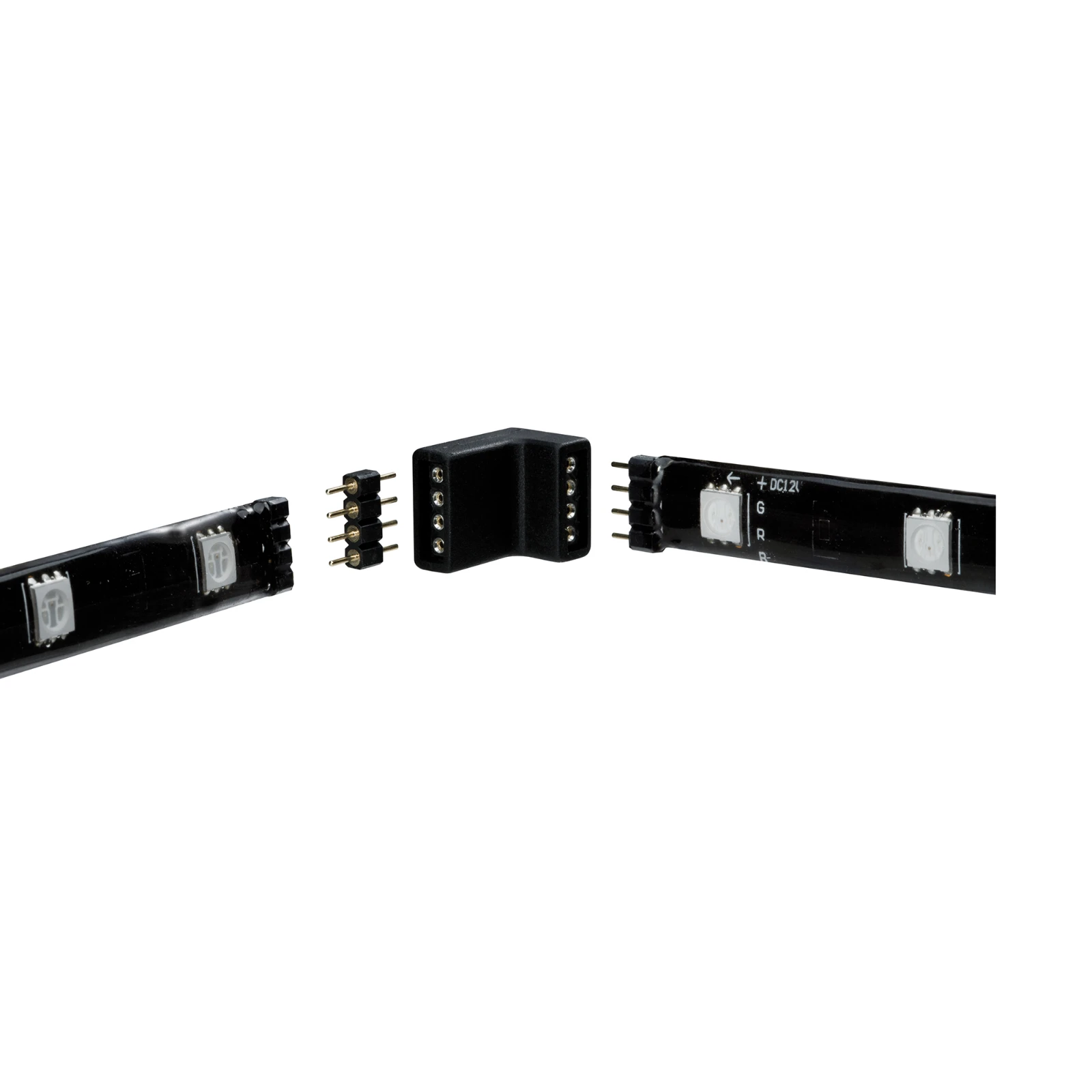 Paulmann YourLED Hoekverbinding 60W wit/zwart (4 stuks)