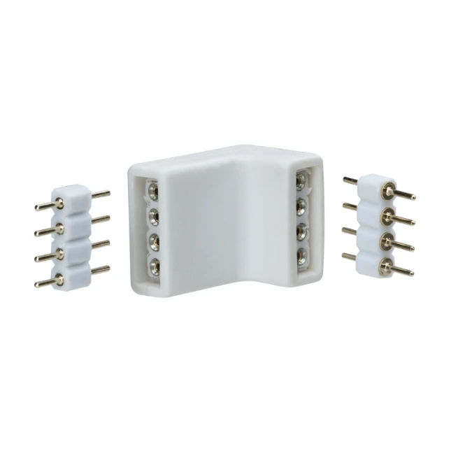 Paulmann YourLED Hoekverbinding 60W wit/zwart (4 stuks)