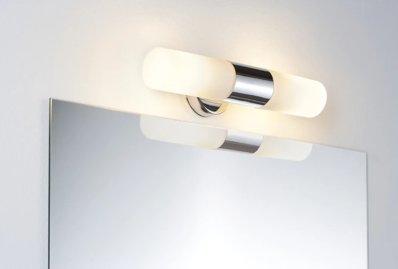 Paulmann LED-spiegellamp Lenia IP44 E14 2x20W chroom