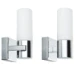 Paulmann LED-spiegellamp Gemini IP44 E14 2x20W (set van 2)