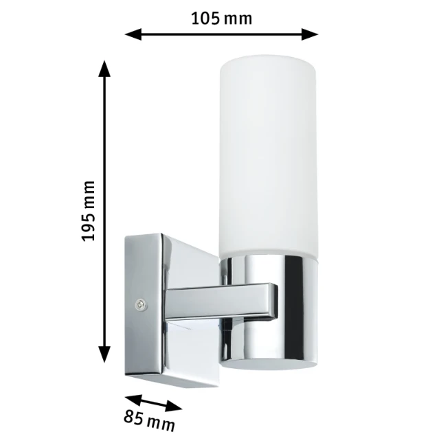 Paulmann LED-spiegellamp Gemini IP44 E14 2x20W (set van 2)