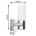Paulmann LED-spiegellamp Gemini IP44 E14 2x20W (set van 2)