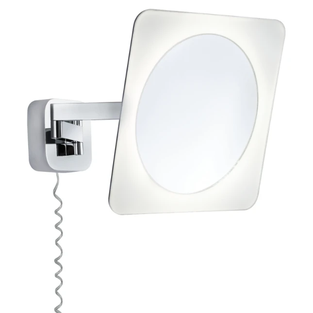 Paulmann LED-cosmeticaspiegel Bela vierkant IP44 5,7W chroom