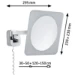 Paulmann LED-cosmeticaspiegel Bela vierkant IP44 5,7W chroom