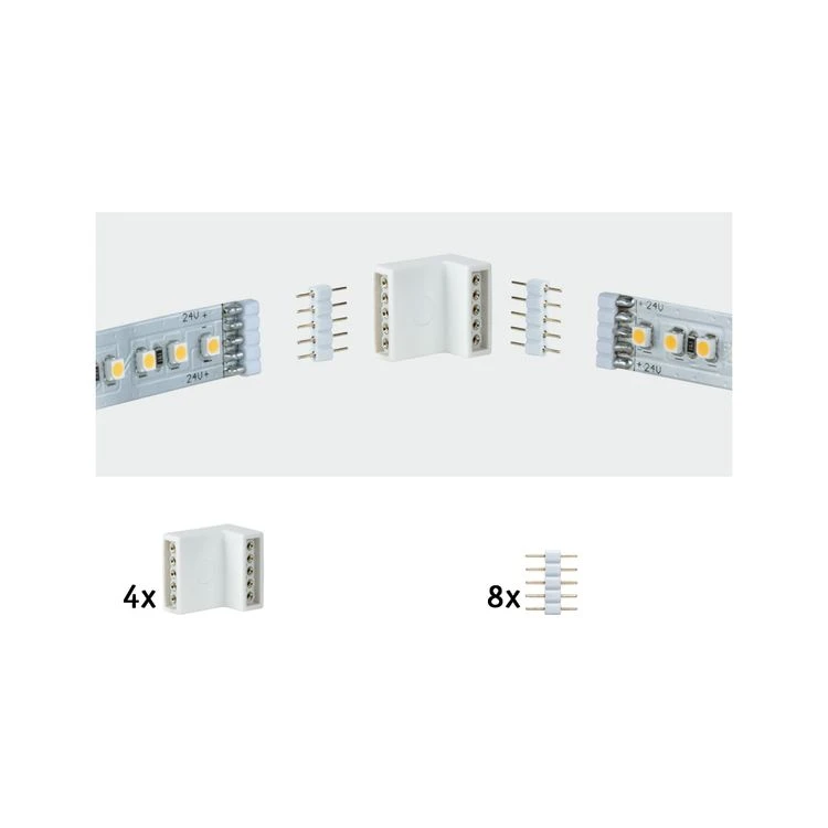 Paulmann MaxLED Binnen-/buitenhoek connector (4 stuks)