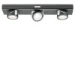 Paulmann LED-onderkastverlichting Rotate antraciet - 3-spots