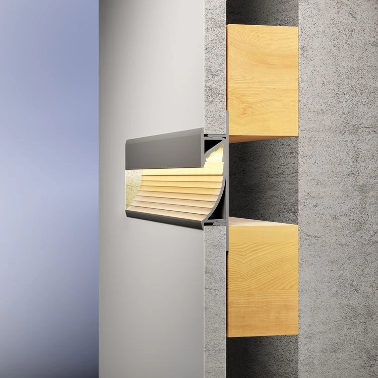 Paulmann LED-strip profiel Cup 100cm diffusor aluminium/satijn