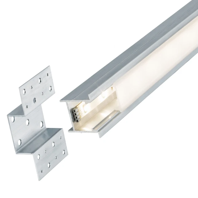 Paulmann LED-strip profiel Deep 100cm diffusor aluminium/satijn
