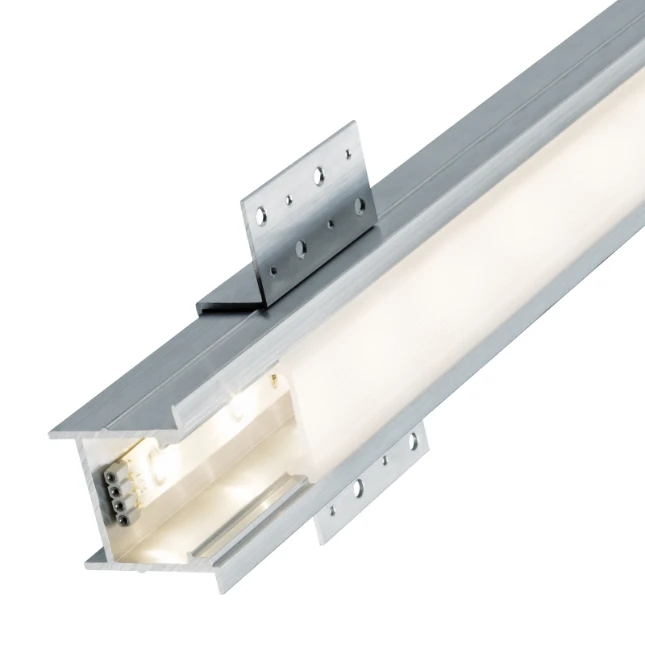 Paulmann LED-strip profiel Deep 100cm diffusor aluminium/satijn