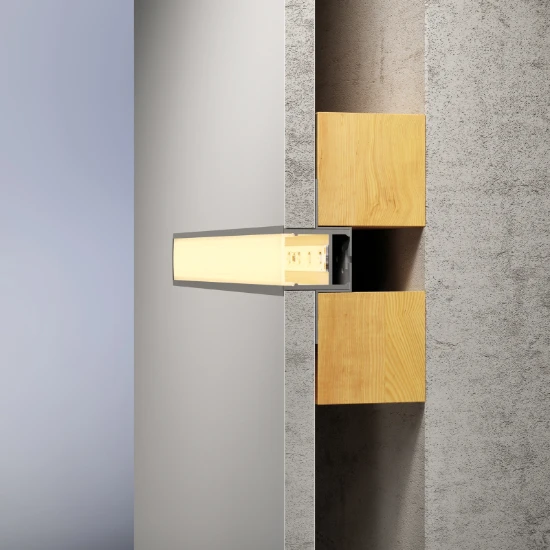 Paulmann LED-strip profiel Deep 100cm diffusor aluminium/satijn