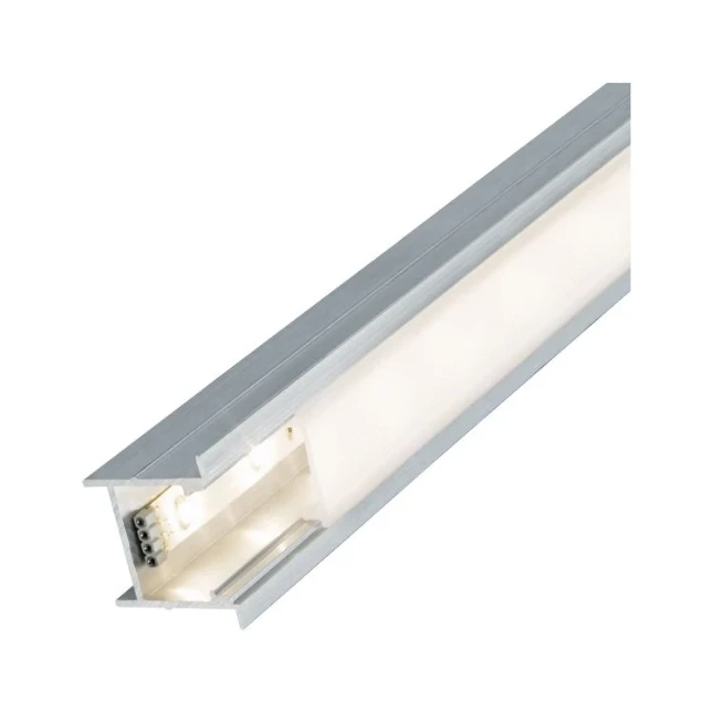 Paulmann LED-strip profiel Deep 200cm diffusor aluminium/satijn