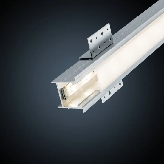Paulmann LED-strip profiel Deep 200cm diffusor aluminium/satijn