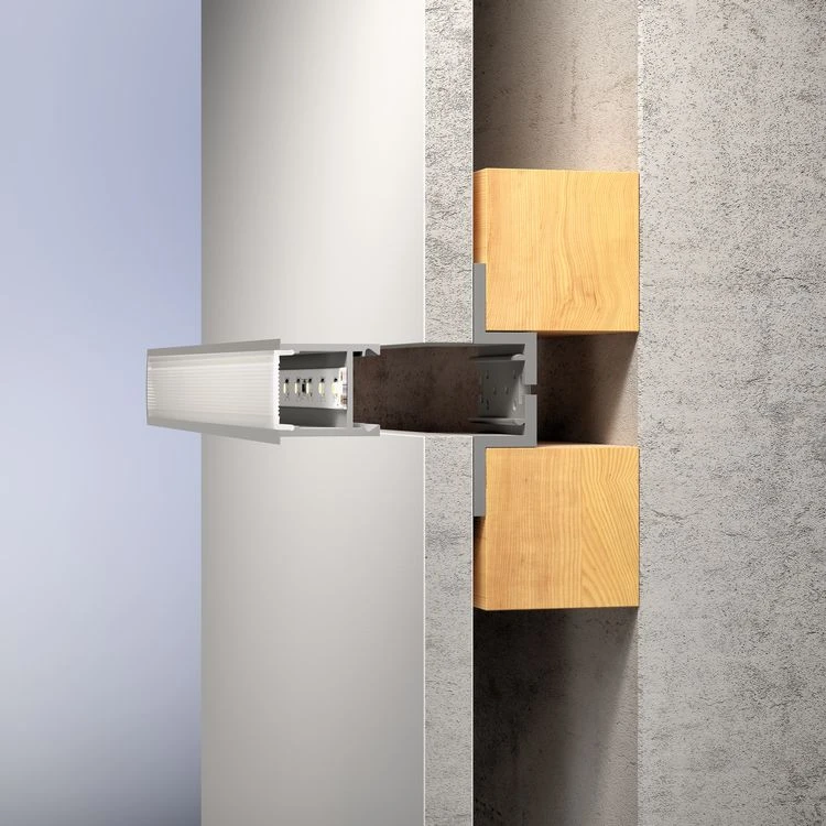 Paulmann LED-strip profiel Deep 200cm diffusor aluminium/satijn
