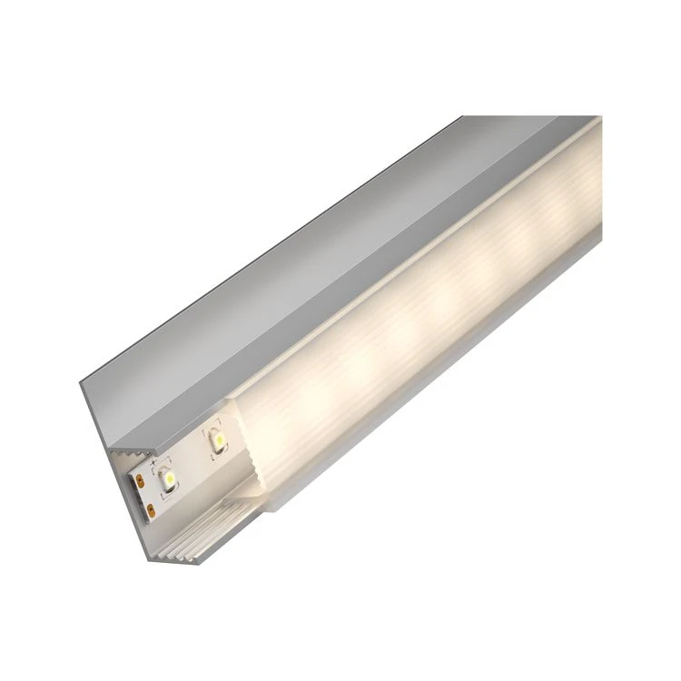 Paulmann LED-strip profiel Socle 100cm diffusor aluminium/satijn