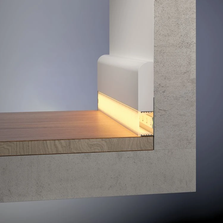 Paulmann LED-strip profiel Socle 100cm diffusor aluminium/satijn