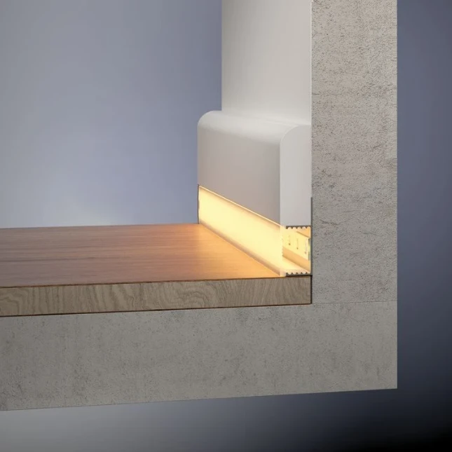 Paulmann LED-strip profiel Socle 100cm diffusor aluminium/satijn