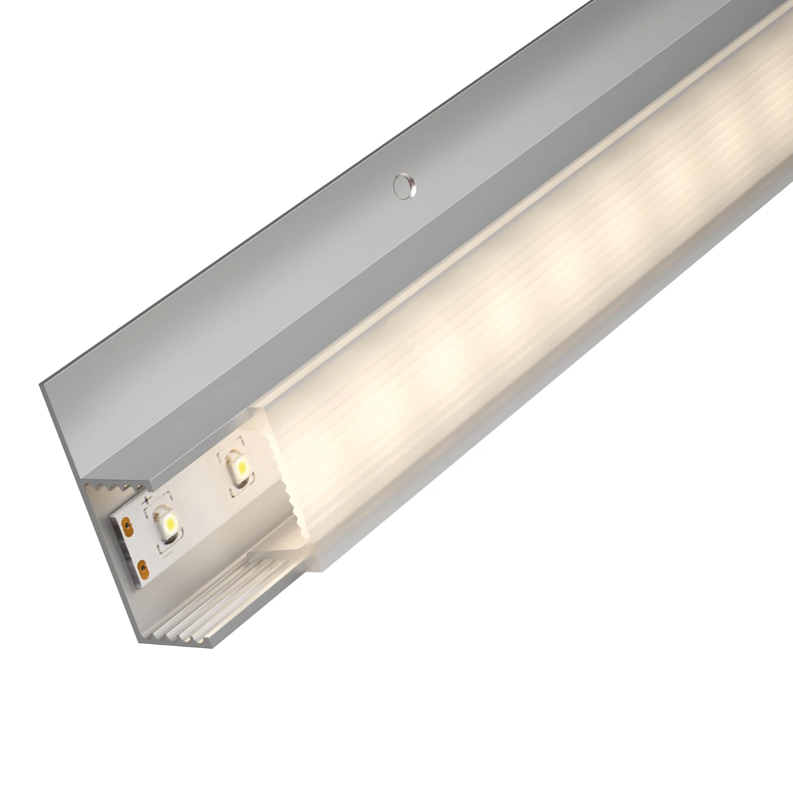 Paulmann LED-strip profiel Socle 200cm diffusor aluminium/satijn