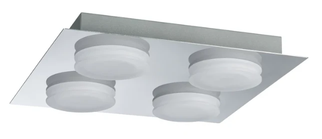 Paulmann LED-plafondlamp Doradus 250x250mm 4x5W 3000K chroom
