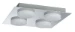 Paulmann LED-plafondlamp Doradus 250x250mm 4x5W 3000K chroom