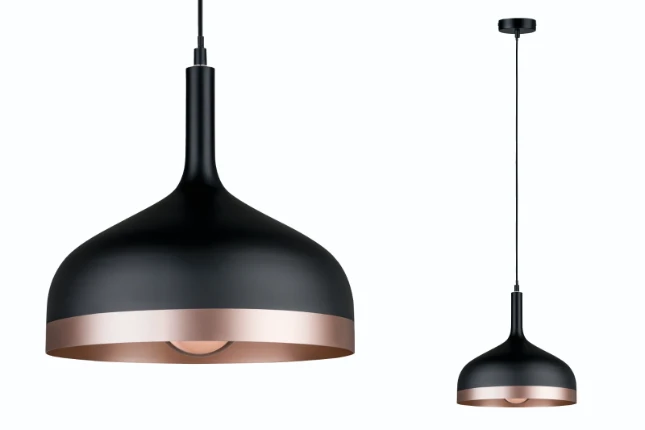 Paulmann Neordic Hanglamp Embla 20W E27 zwart/koper