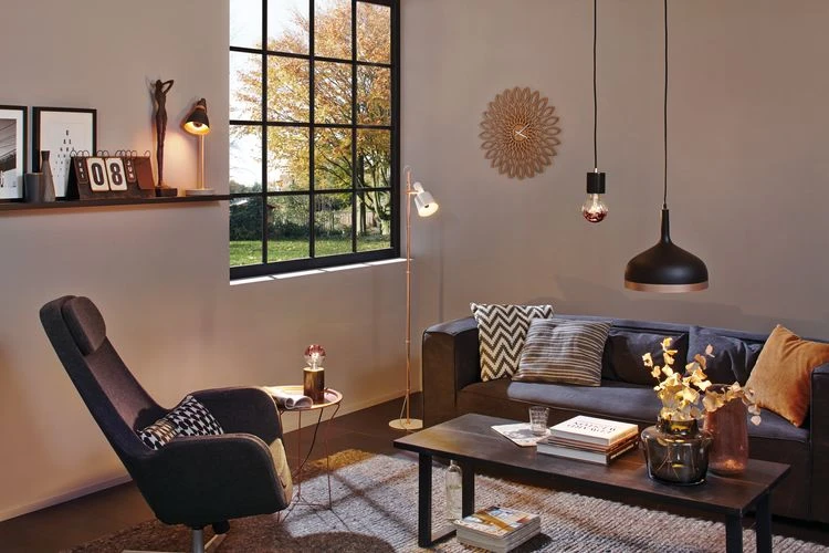Paulmann Neordic Hanglamp Embla 20W E27 zwart/koper