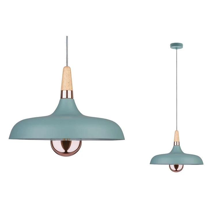 Paulmann Neordic Hanglamp Juna O34cm 20W E27 mint/koper