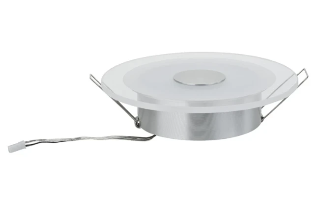 Paulmann LED-inbouwlamp Whirl 6W aluminium/satijn (set van 3)