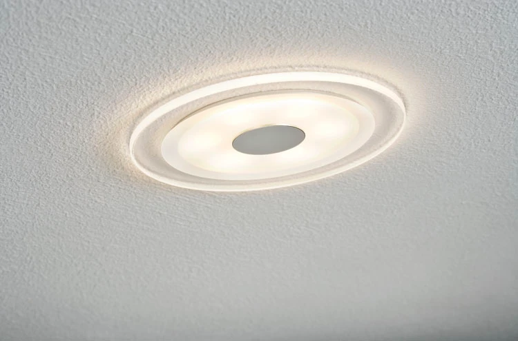 Paulmann LED-inbouwlamp Whirl 6W aluminium/satijn (set van 3)