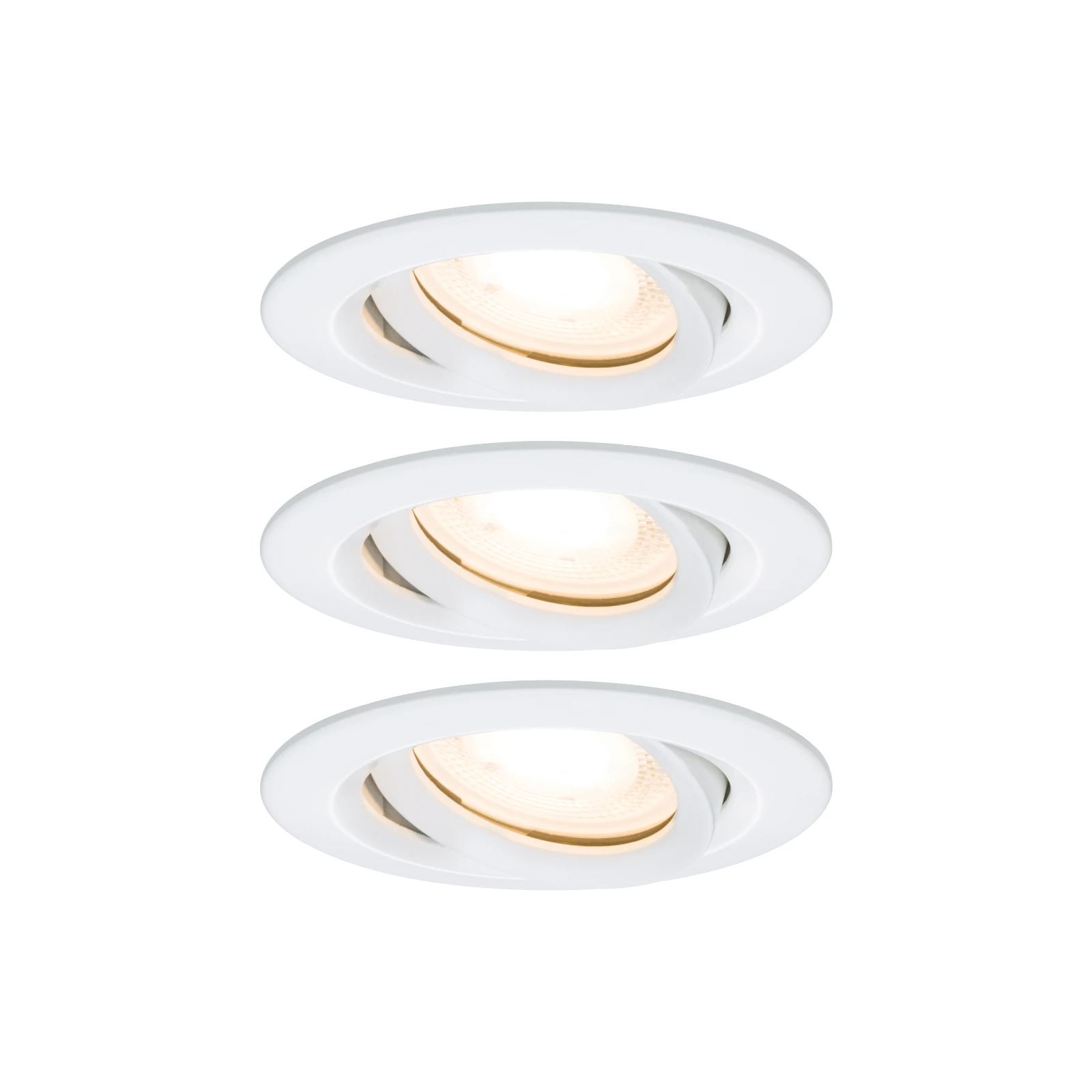 Paulmann LED-inbouwspot Nova IP65 7W GU10 wit O93mm - 3-spots
