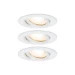 Paulmann LED-inbouwspot Nova IP65 7W GU10 wit O93mm - 3-spots
