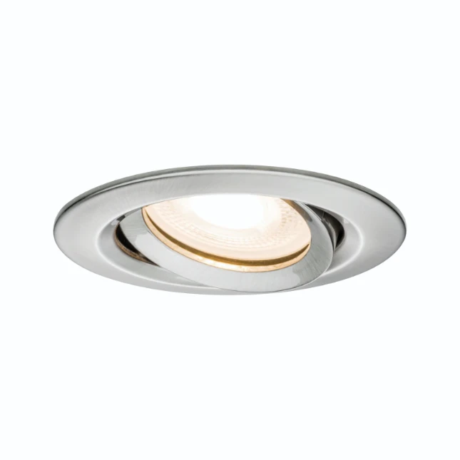 Paulmann LED-inbouwlamp Nova Plus 7W IP65 GU10 staal O93mm 1-spot