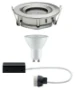 Paulmann LED-inbouwlamp Nova Plus 7W IP65 GU10 staal O93mm 1-spot
