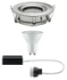 Paulmann LED-inbouwlamp Nova Plus 7W IP65 GU10 staal O93mm 3-spots