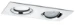 Paulmann Nova rechthoeking IP65 LED 1x2x7W 2x500lm