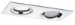 Paulmann Nova rechthoeking IP65 LED 1x2x7W 2x500lm