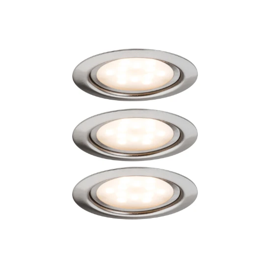 Paulmann Meubel inbouwspot Micro Line LED 4,5W chroom O65mm (set van 3)