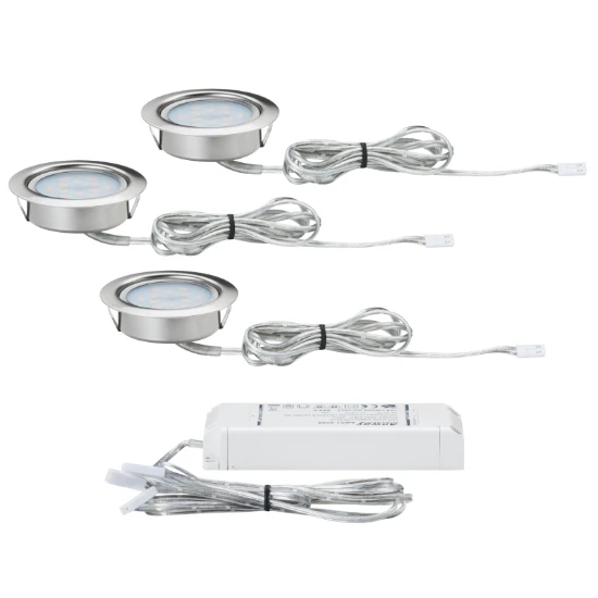 Paulmann Meubel inbouwspot Micro Line LED 4,5W chroom O65mm (set van 3)