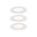 Paulmann Meubel inbouwspot LED 4,5W wit/metaal O65mm (set van 3)