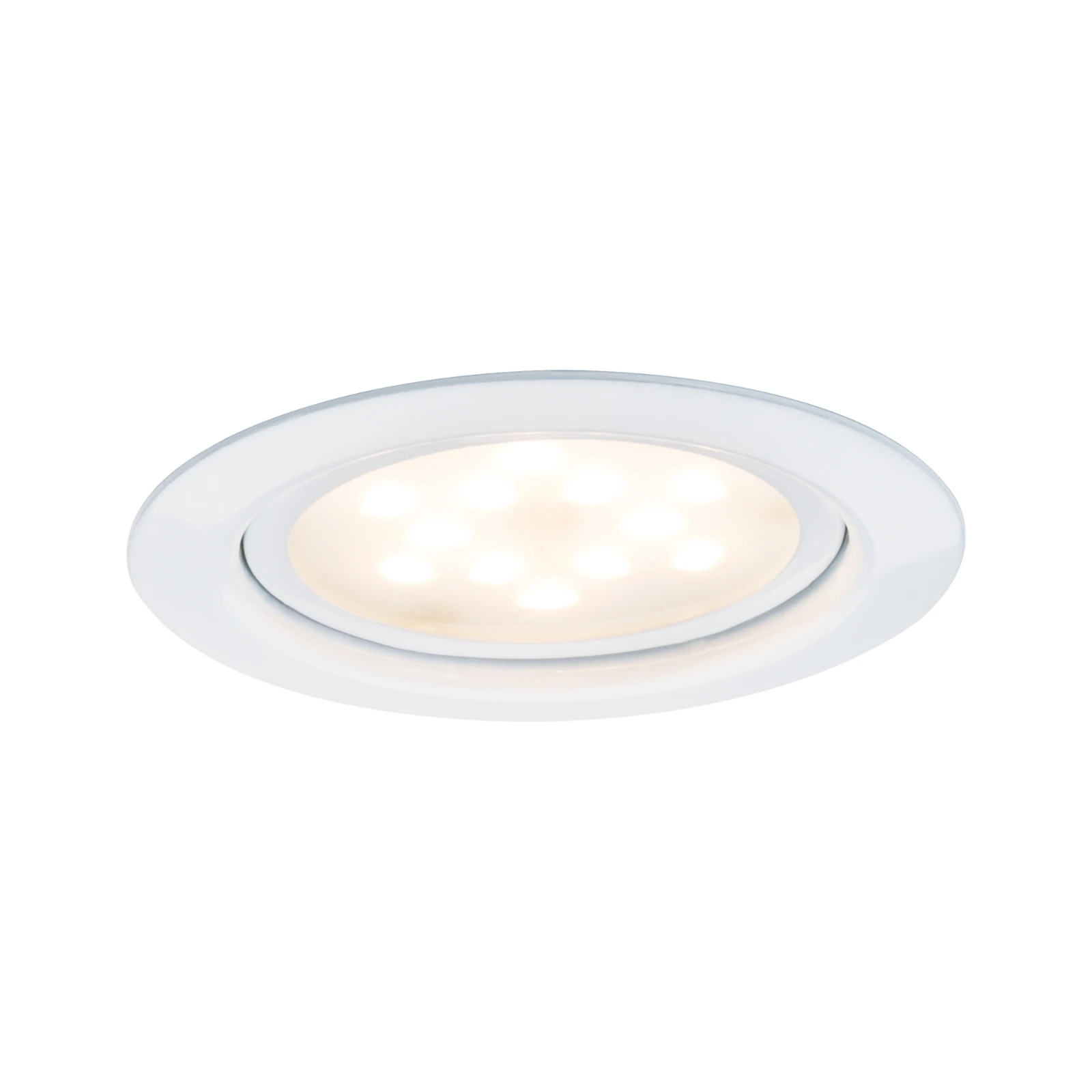 Paulmann Meubel inbouwspot LED 4,5W wit/metaal O65mm (set van 3)